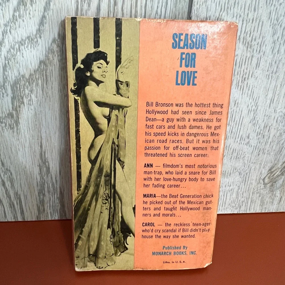 Season for Love Whitman‎ Chambers Monarch Books 380 Bob Maguire Cover Art 1963